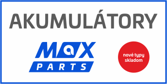 Nové typy akumulátorov MAX PARTS skladom!